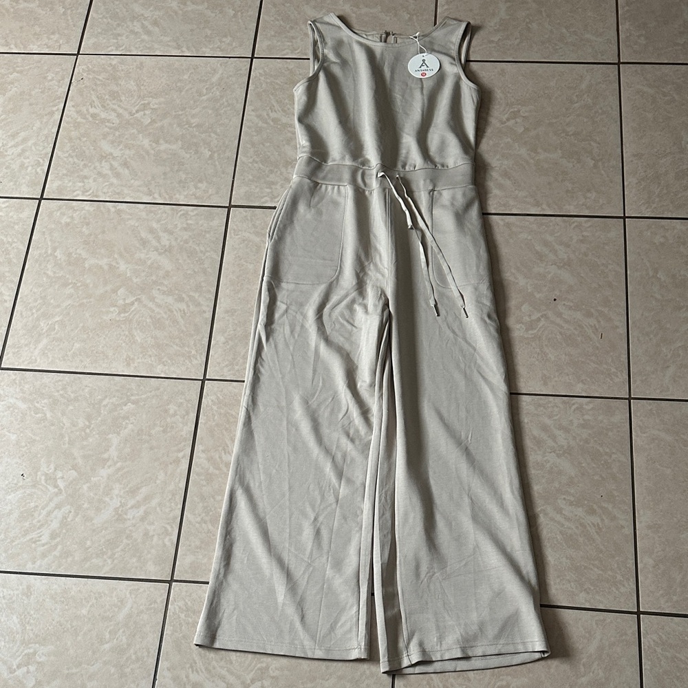 Elegant Cream Jumpsuit